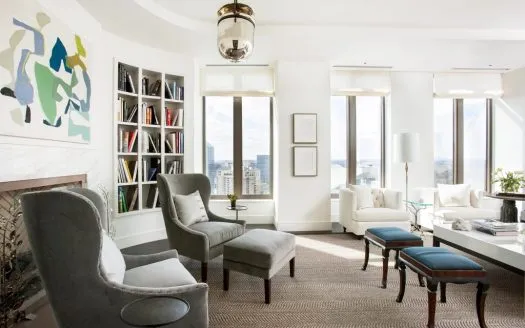 Open-plan apartment living area