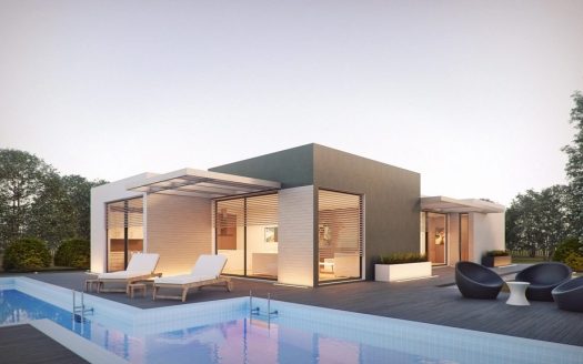 Modern villa exterior
